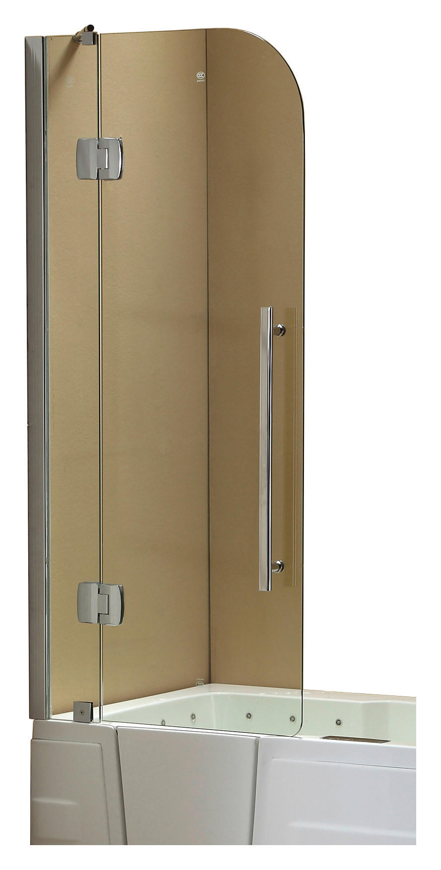 VAŇOVÁ ZÁSTENA, chrómová, 72/150 cm - chrómová, Modern, kov/sklo (72/150cm)