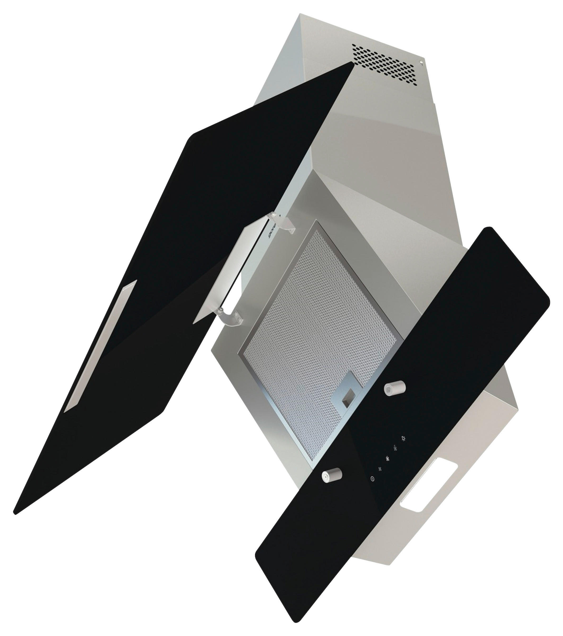 DUNSTABZUGSHAUBE WHI849EXBG  - Edelstahlfarben/Schwarz, Basics, Glas/Metall (80/38/33,5cm) - Gorenje