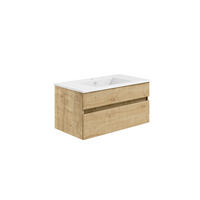 BADEZIMMER  in 122 cm  - Eichefarben/Weiß, KONVENTIONELL, Holzwerkstoff (122cm) - Puris