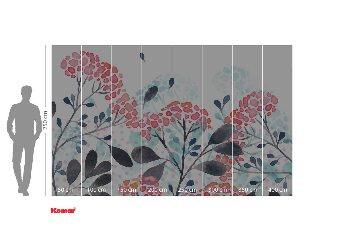 NON WOVEN-TAPET 400/250 cm  - multicolor, Basics (400/250cm) - Komar