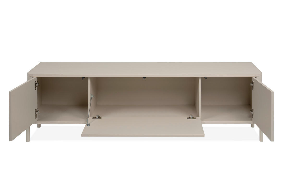 LOWBOARD  162/49/38 cm  stehend  - Kaschmir, Design, Holzwerkstoff/Metall (162/49/38cm) - MID.YOU