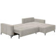 ECKSOFA  in Webstoff Naturfarben  - Schwarz/Naturfarben, KONVENTIONELL, Textil/Metall (292/192cm) - Carryhome