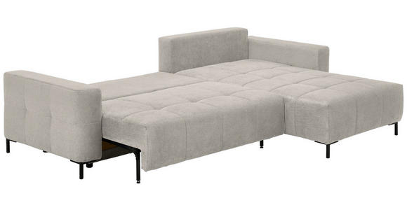 ECKSOFA  in Webstoff Naturfarben  - Schwarz/Naturfarben, KONVENTIONELL, Textil/Metall (292/192cm) - Carryhome