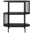 REGAL Schwarz  - Schwarz, Trend, Holzwerkstoff/Metall (80/95/34cm) - Xora