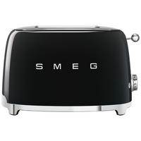 TOASTER  - Schwarz Hochglanz, Basics, Metall (31/20/20cm) - SMEG