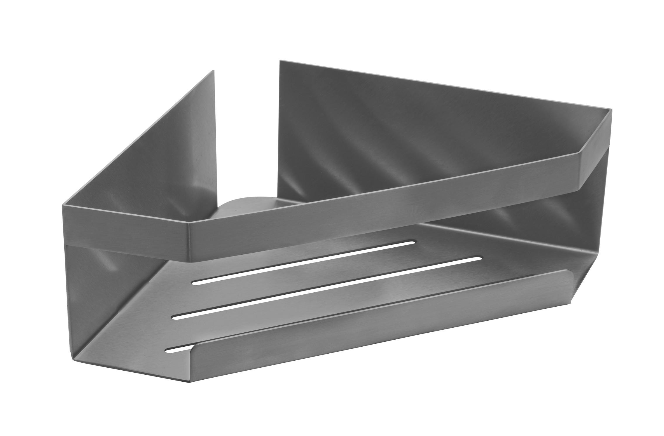 DUSCHABLAGE - Grau, KONVENTIONELL, Metall (28,5/8/18cm) - Schöner Wohnen