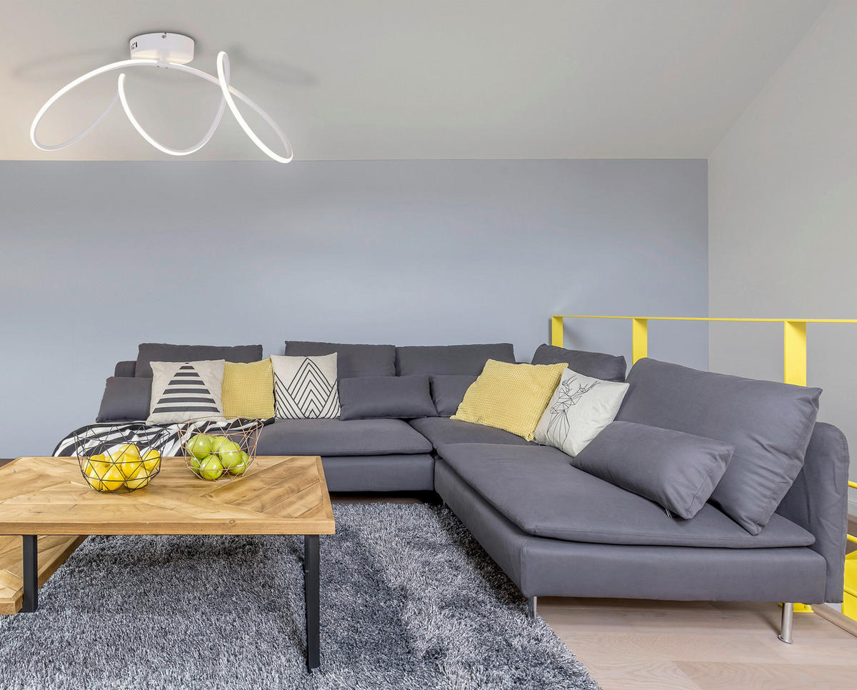 LED-DECKENLEUCHTE Odrive   - Weiß, Design, Kunststoff/Metall (28/67cm) - Näve