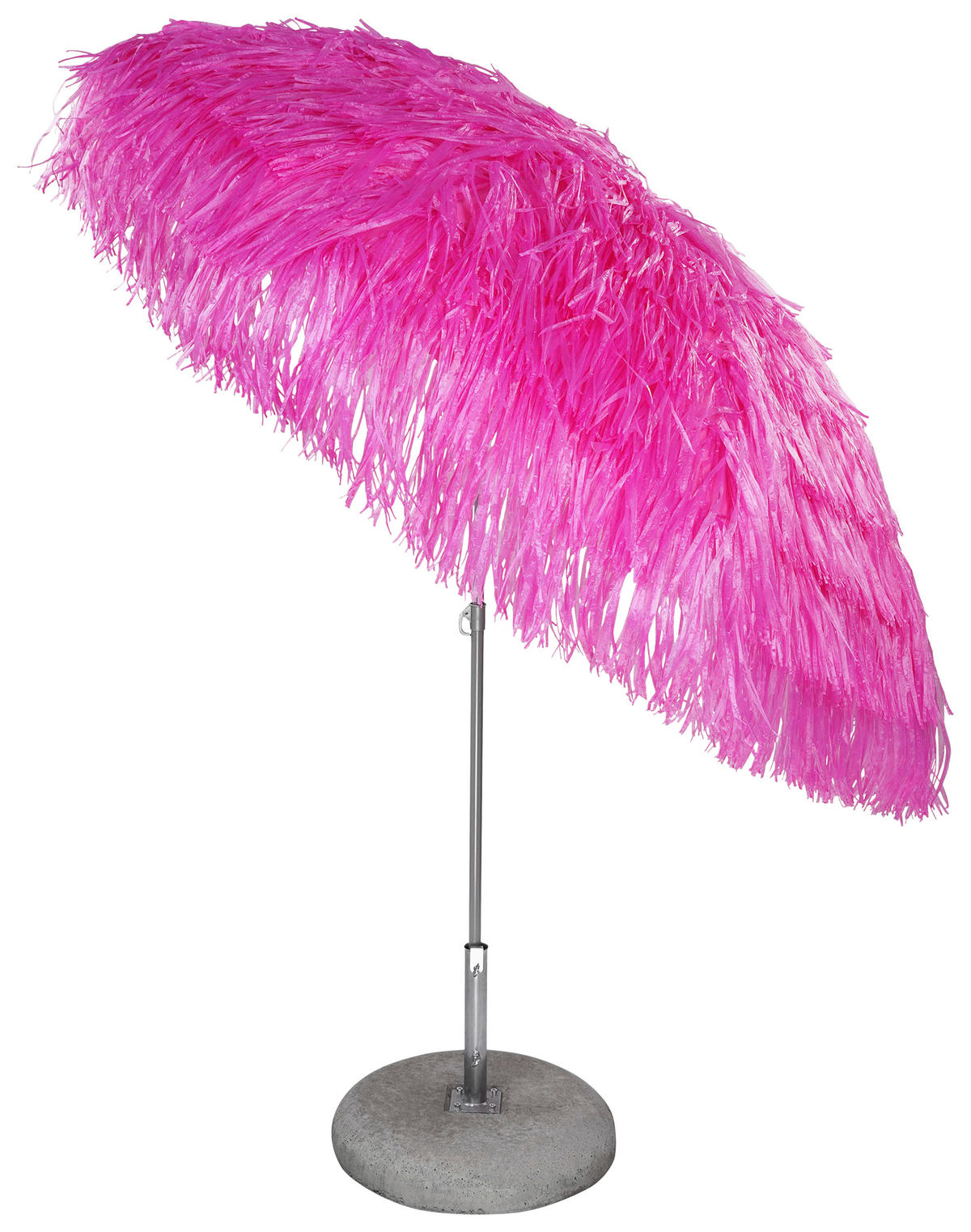 SONNENSCHIRM 200x200 cm Pink  - Pink/Alufarben, Design, Textil/Metall (200/200cm) - Jan Kurtz