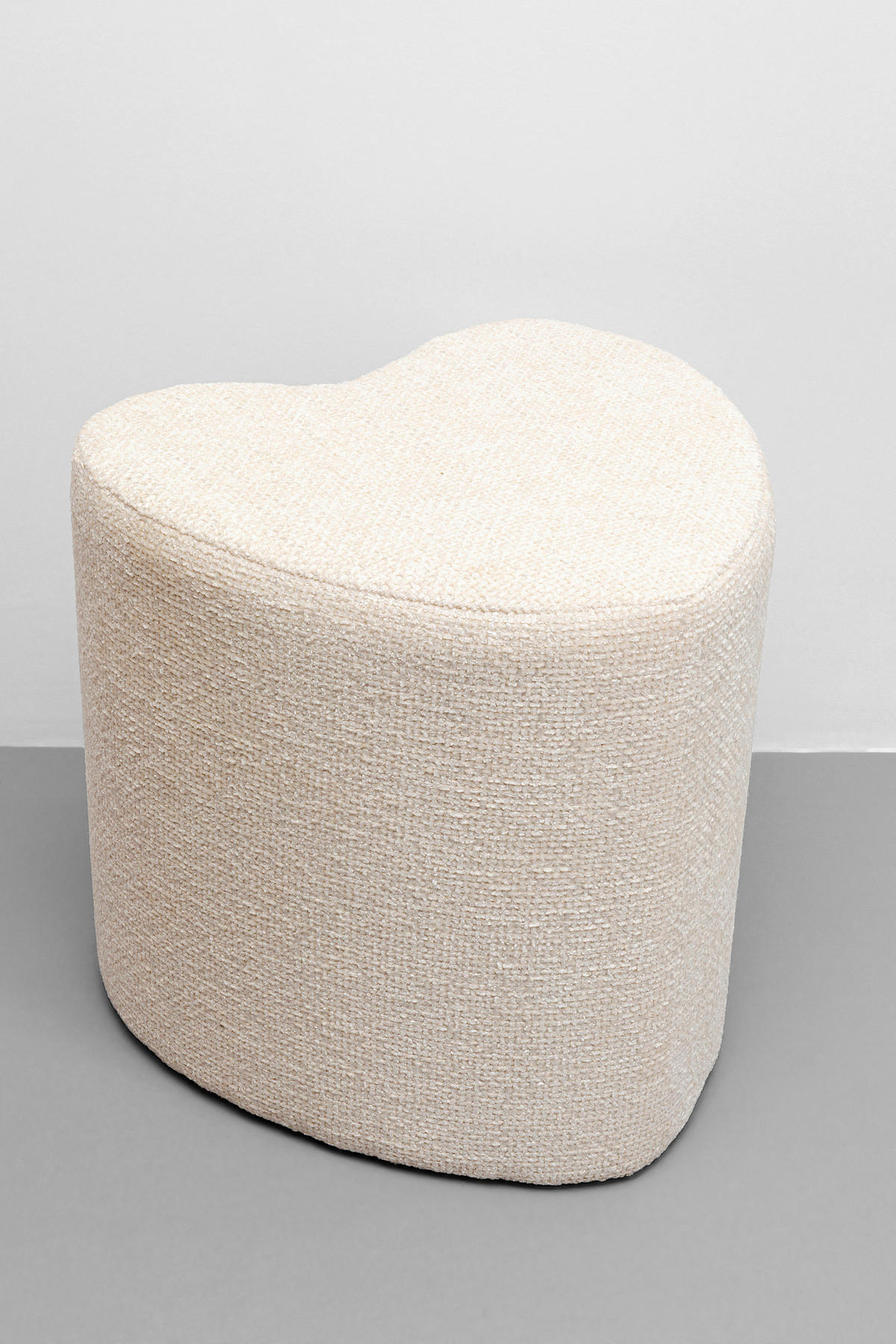 HOCKER in Textil Creme  - Creme, Design, Textil (34/36/36cm) - Kare-Design