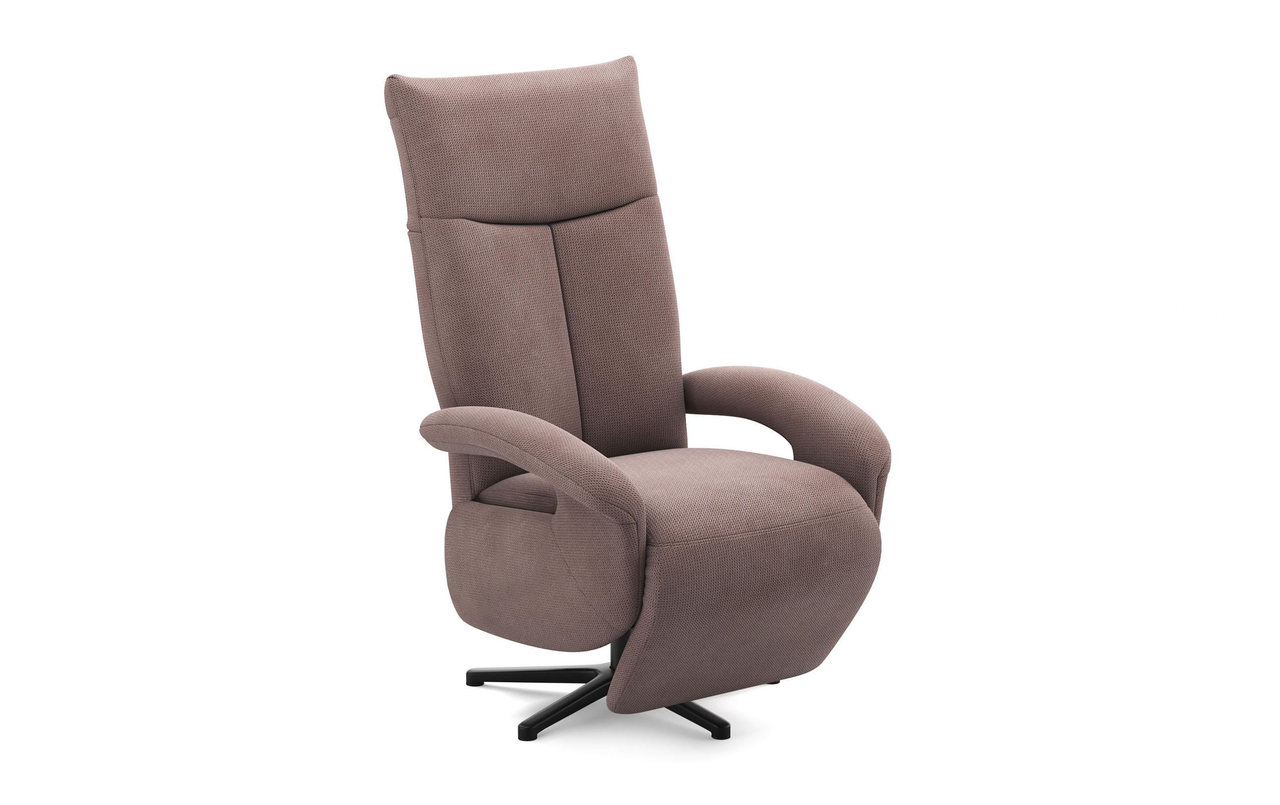SESSEL in Flachgewebe Taupe  - Taupe/Schwarz, KONVENTIONELL, Textil/Metall (74/112/82cm) - Sit & More