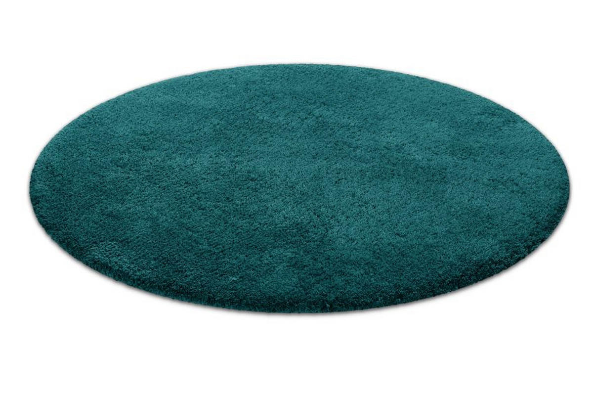BADTEPPICH Grün, Petrol 90 cm  - Petrol/Grün, Basics, Kunststoff/Textil (90cm) - WECON HOME BASIC