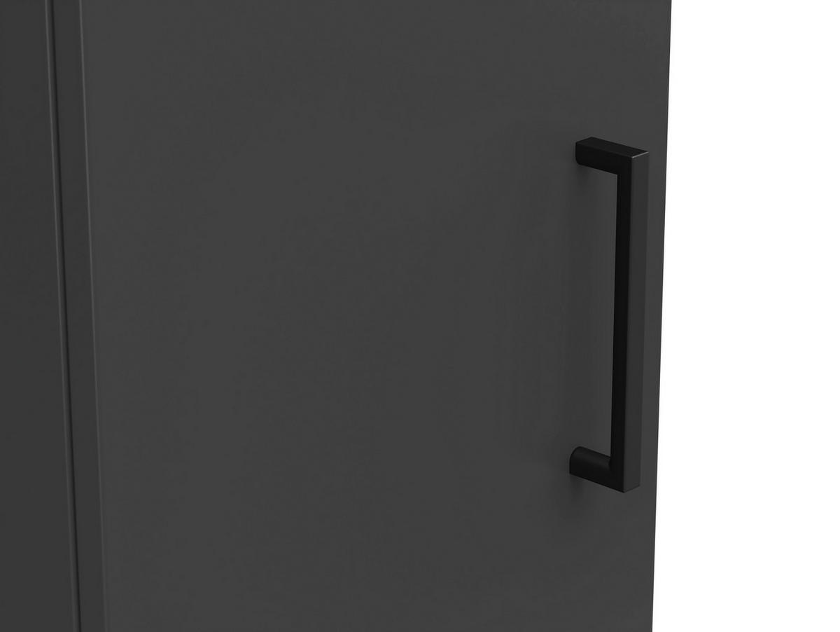 MEHRZWECKSCHRANK 30/195/40 cm  - Schwarz/Graphitfarben, Modern, Holzwerkstoff/Kunststoff (30/195/40cm) - Carryhome