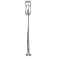 WEGELEUCHTE   - Klar/Zinkfarben, Basics, Glas/Metall (100/11/11cm)