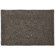 PLATZDECKCHEN Metall, Glas Schwarz 30/45 cm - Schwarz, Basics, Glas/Metall (30/45cm) - Ambia Home