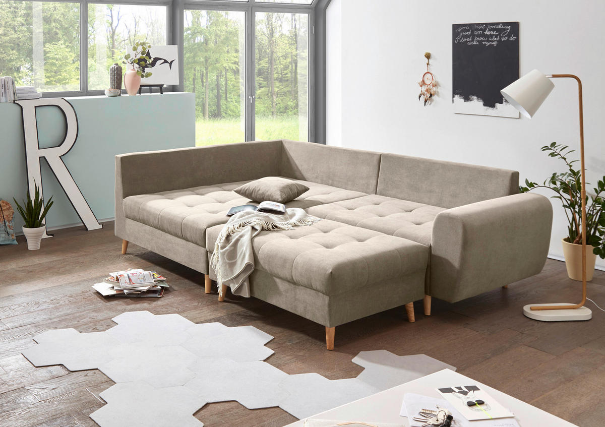 PALL i textil, trämaterial sandfärgad  - furufärgad/sandfärgad, Klassisk, trämaterial/trä (106/48/80cm) - MID.YOU