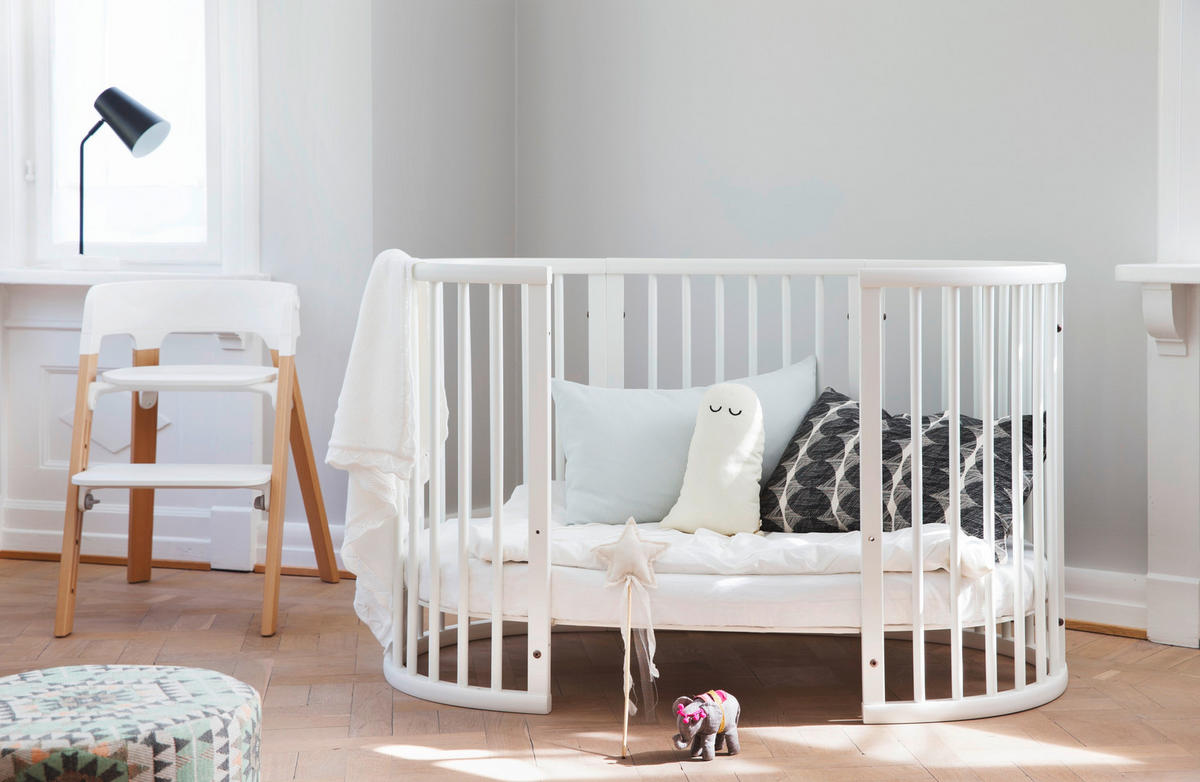 KREVETAC  Sleepi V3  - bela, Osnovno, drvo (141/74/78cm) - Stokke
