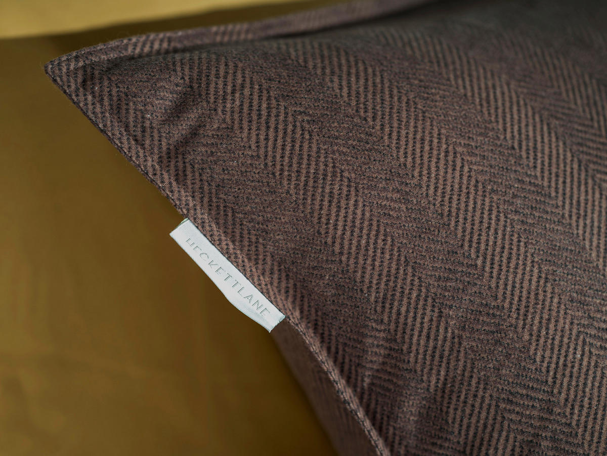 BETTWÄSCHE 2-teilig Spina Flanell 155/220 cm  - Dunkelbraun, Basics, Textil (155/220cm)