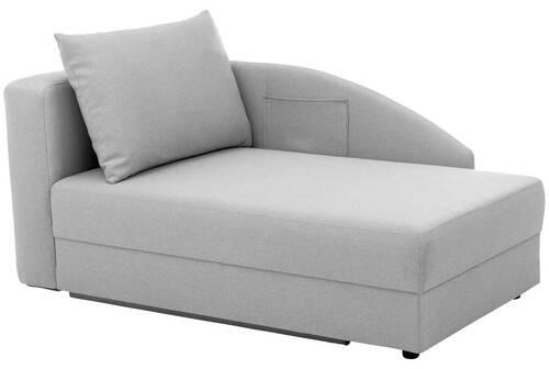 RÉCAMIERE in Flachgewebe Hellgrau  - Hellgrau, Design, Kunststoff/Textil (154/86/93cm) - Max Winzer