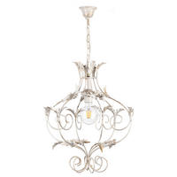 HÄNGELEUCHTE 45/105 cm   - Weiß, KONVENTIONELL, Metall (45/105cm)