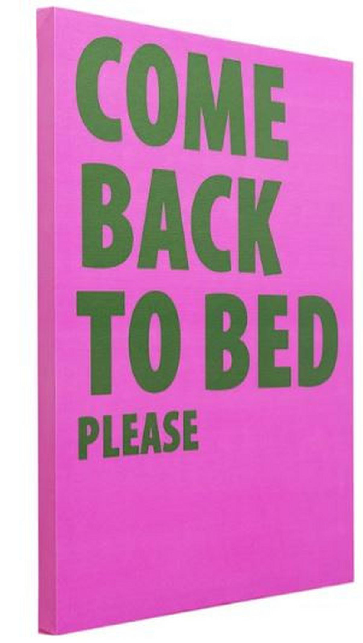 BILD Text  - Pink/Grün, Trend, Holzwerkstoff/Textil (40/50/2cm) - Kare-Design