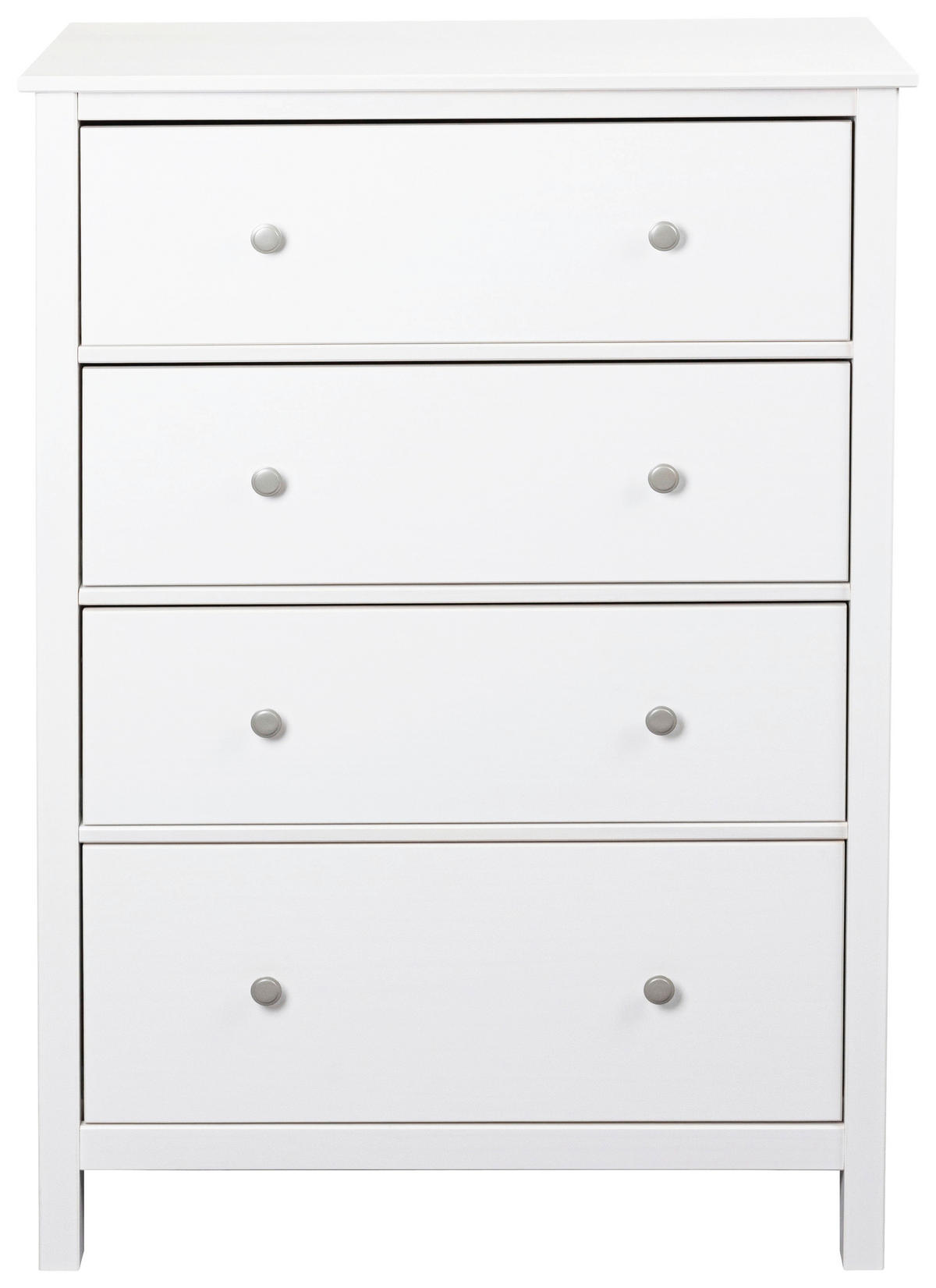 KOMODA, bela  - siva/bela, Design, kovina/les (82/120/39,5cm) - Livetastic
