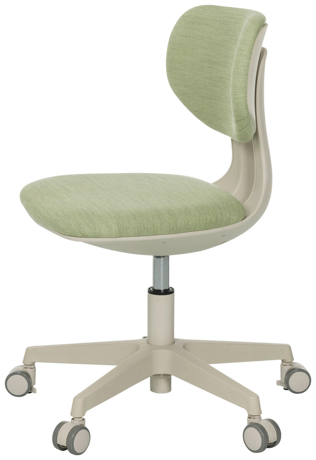 OTOČNÁ ŽIDLE PRO MLÁDEŽ, zelená - krémová/zelená, Moderní, textil/plast (52/70 - 79/52cm) - MID.YOU