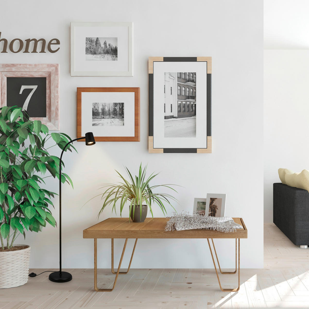 LED-STEHLEUCHTE 42.5/127.5 cm    - Schwarz, Design, Kunststoff/Metall (42.5/127.5cm)