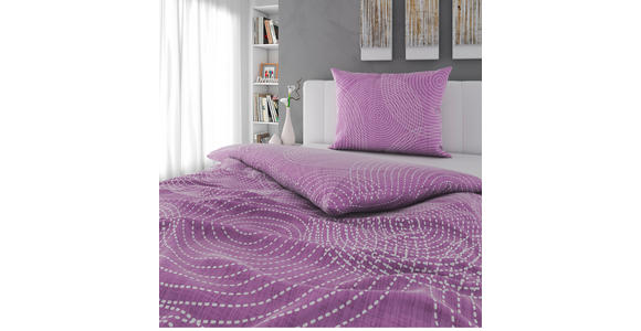 BETTWÄSCHE Satin 140/200 cm  - Lila, KONVENTIONELL, Textil (140/200cm) - Novel