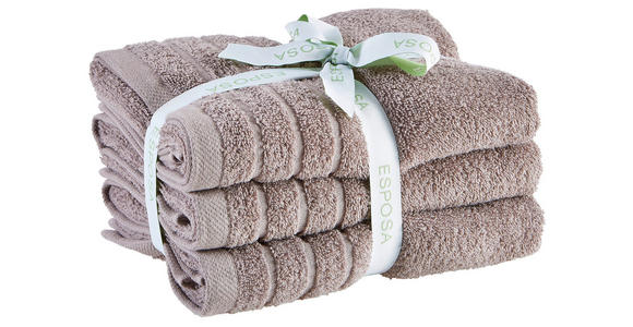 FROTTIERSET 50/90 cm Taupe - Taupe, Basics, Textil (50/90cm) - Esposa