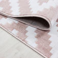WEBTEPPICH 80/150 cm Plus Pink Pink  - Pink, KONVENTIONELL, Textil (80/150cm) - Novel