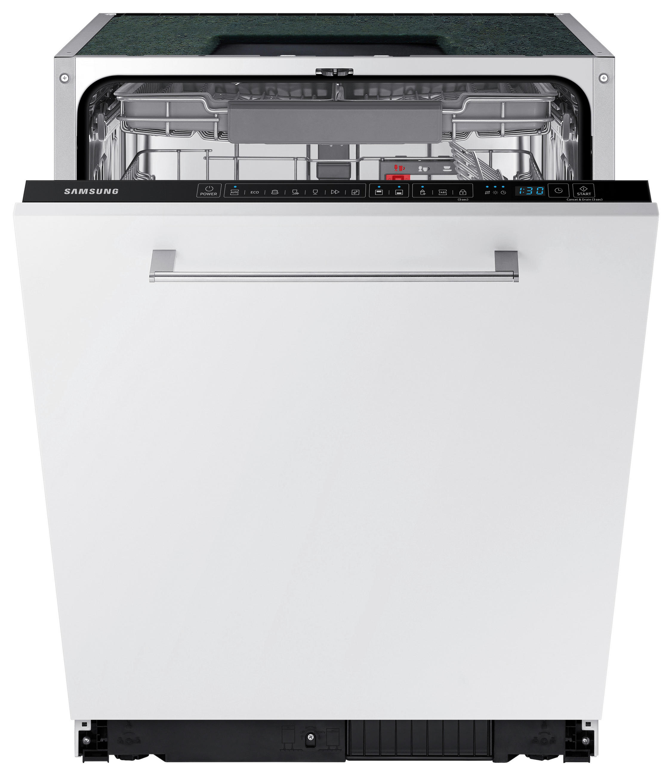 GESCHIRRSPÜLER DW60A6092BB/EO  - Weiß, Basics, Glas/Kunststoff (59,8/81,5/55cm) - Samsung
