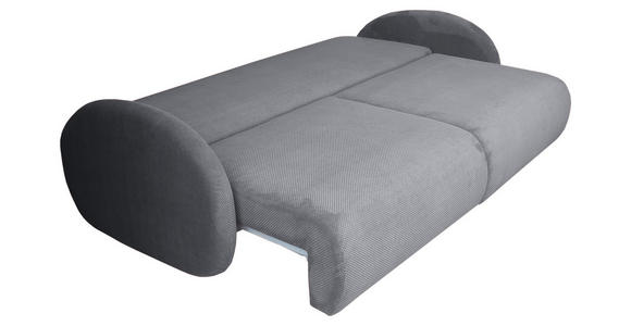 SCHLAFSOFA Chenille Grau - Schwarz/Grau, KONVENTIONELL, Kunststoff/Textil (222/90/100cm) - Carryhome