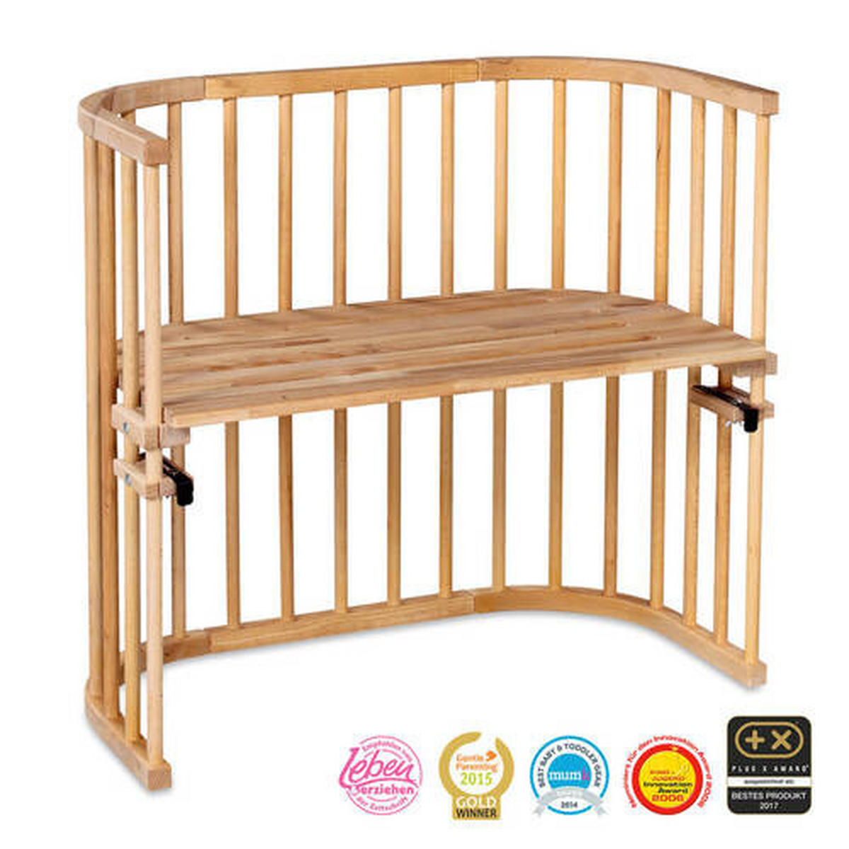 BEISTELLBETT  87/46/79 cm  - Kernbuche, Basics, Holz (87/46/79cm) - Babybay