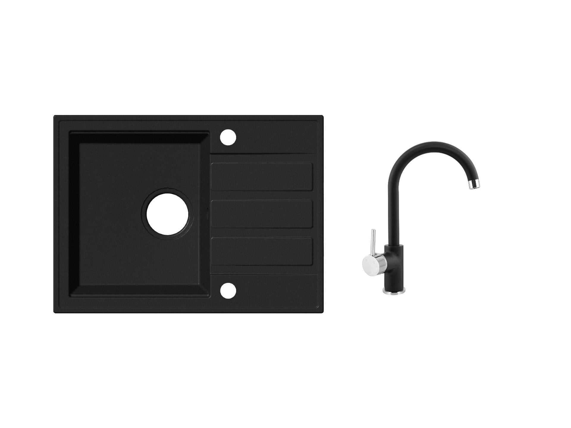 SET SUDOPERA I SLAVINE   66/44/20 cm         - crna, Basics, kamen (66/44/20cm)
