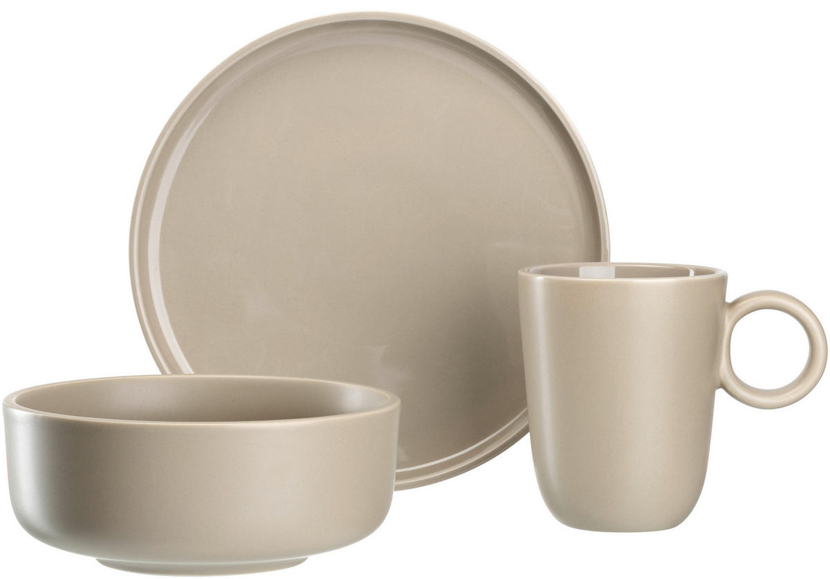 KOMBISERVICE ROMA 6-teilig  - Beige, Konventionell, Keramik (25,00/26,00/22,50cm) - Leonardo
