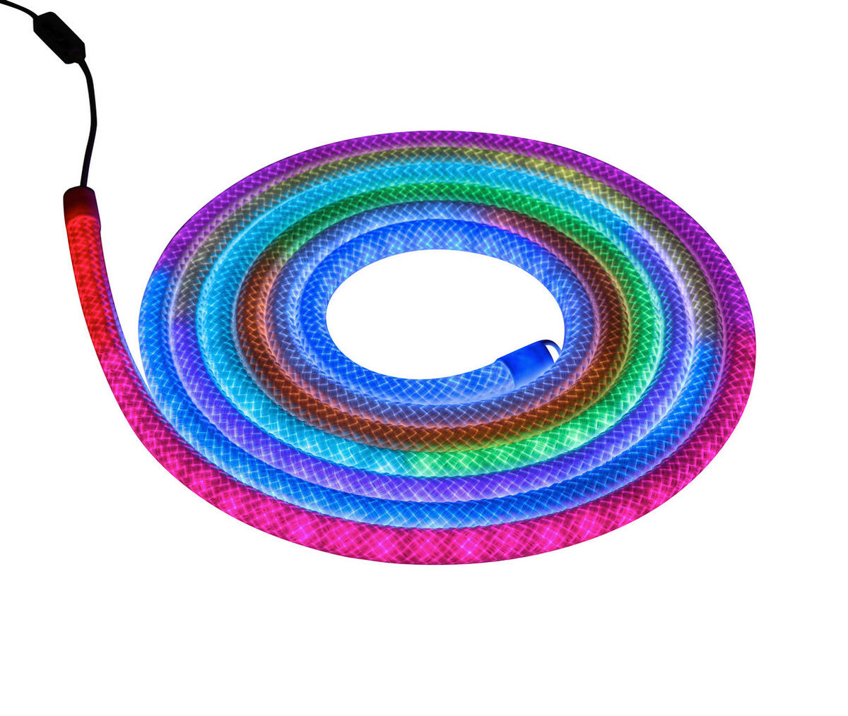 LED-DEKOLEUCHTE 500 cm  - Transparent/Weiß, Trend, Kunststoff/Textil (500cm) - Novel
