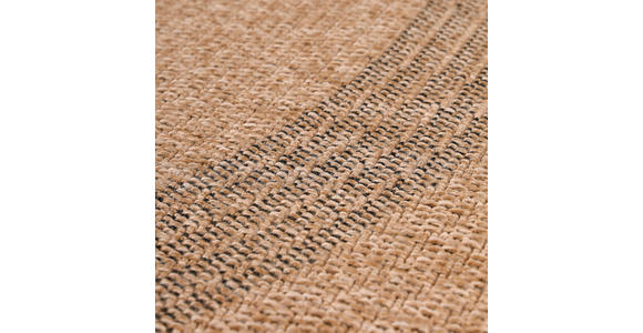 OUTDOORTEPPICH 80/80 cm Comilla Schwarz, Beige  - Beige/Schwarz, Basics, Textil (80/80cm) - Novel
