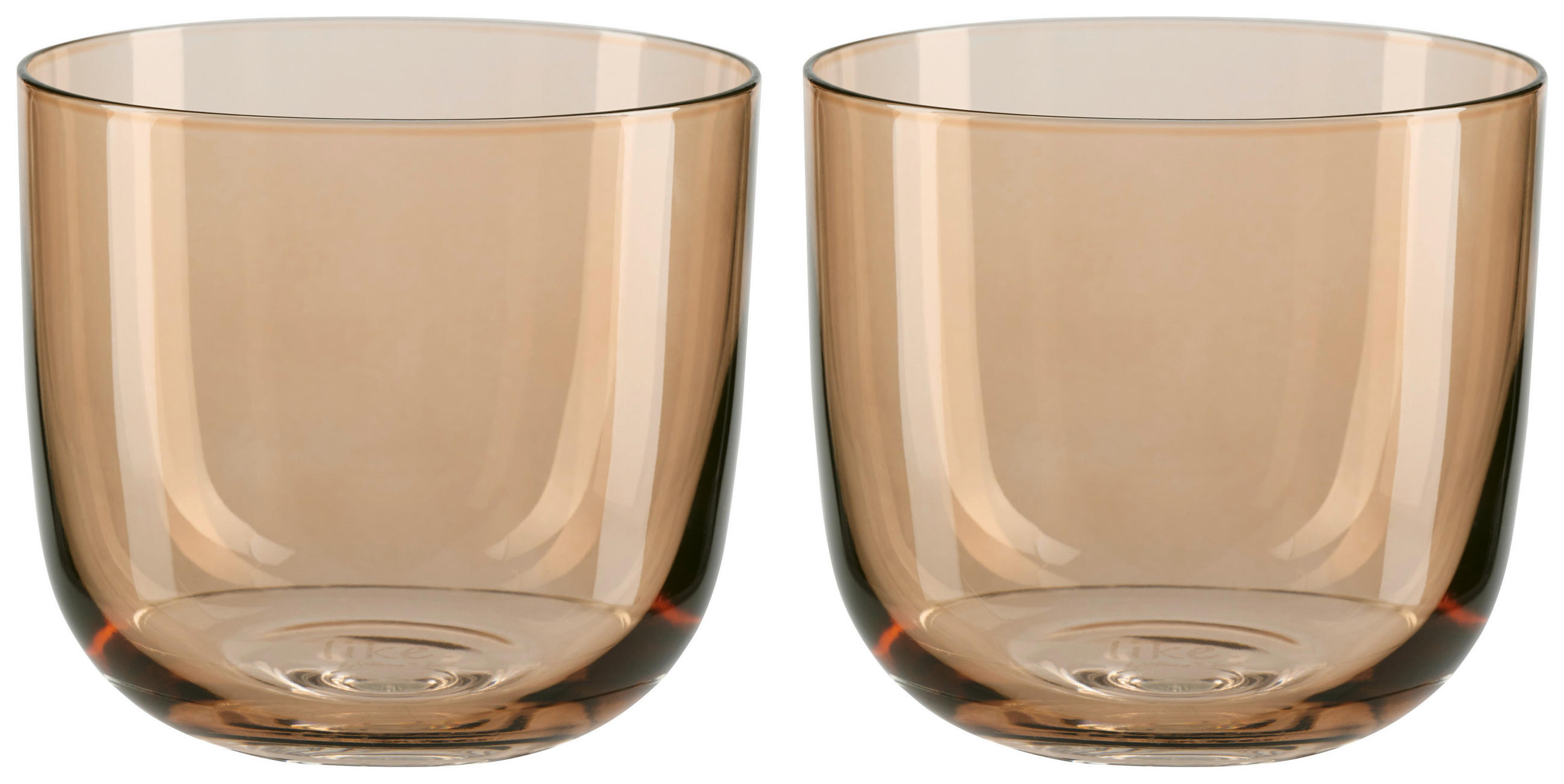 WASSERGLAS 280 ml 2-teilig  - Braun, Design, Glas (280ml) - like.Villeroy & Boch
