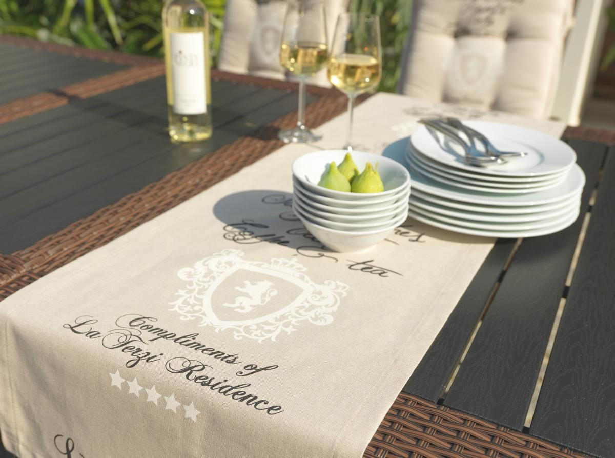 TISCHLÄUFER 40/130 cm  - Naturfarben, Design, Textil (40/130cm)