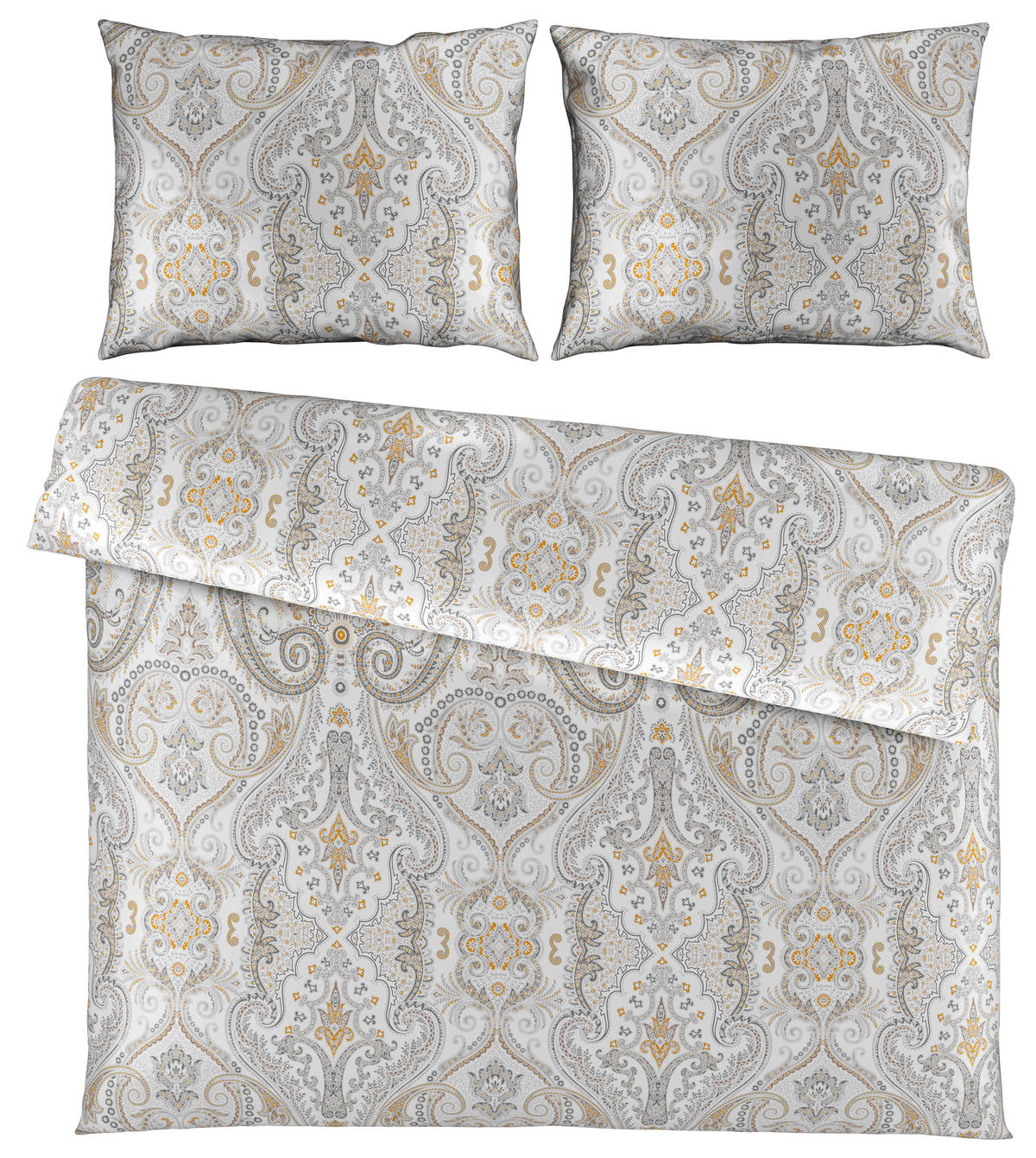 POSTELJNINA ELOISE 200/200 cm saten siva  - siva, Konvencionalno, tekstil (200/200cm) - Esposa