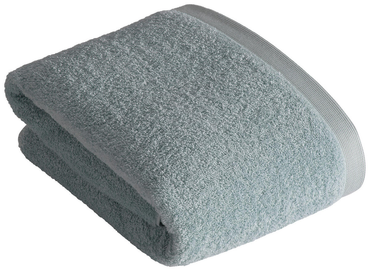 BADETUCH High Line Hellblau 100/150 cm  - Hellblau, Basics, Textil (100/150cm) - Vossen