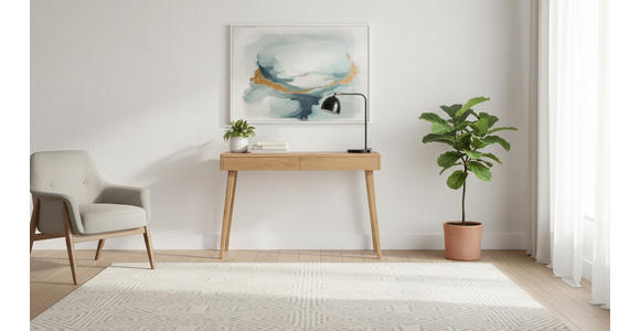 KONSOLENTISCH Rumba Wildeiche massiv Wildeiche  - Wildeiche, Design, Holz (110/40/75cm) - Linea Natura