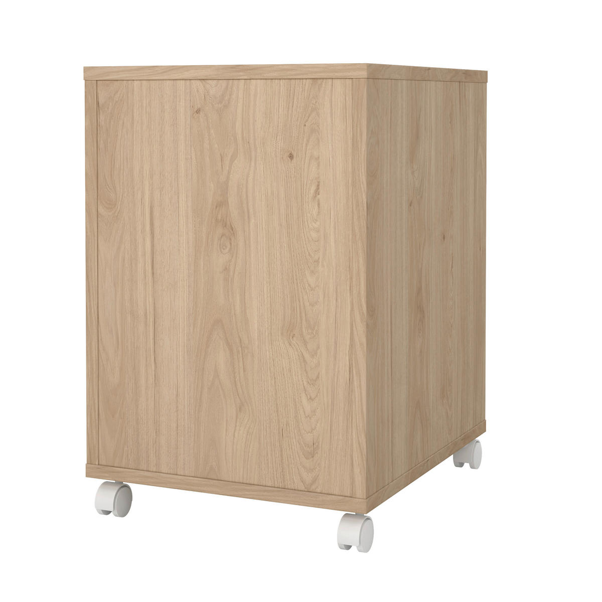 ROLLCONTAINER 40,8/60,8/48,2 cm  - Weiss/Eichefarben, Modern, Holzwerkstoff/Kunststoff (40,8/60,8/48,2cm) - MID.YOU