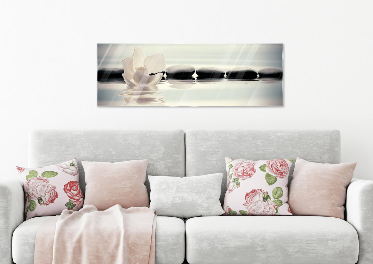GLASBILD Zen  - Multicolor, Natur, Glas (33/98/1,40cm) - Euroart