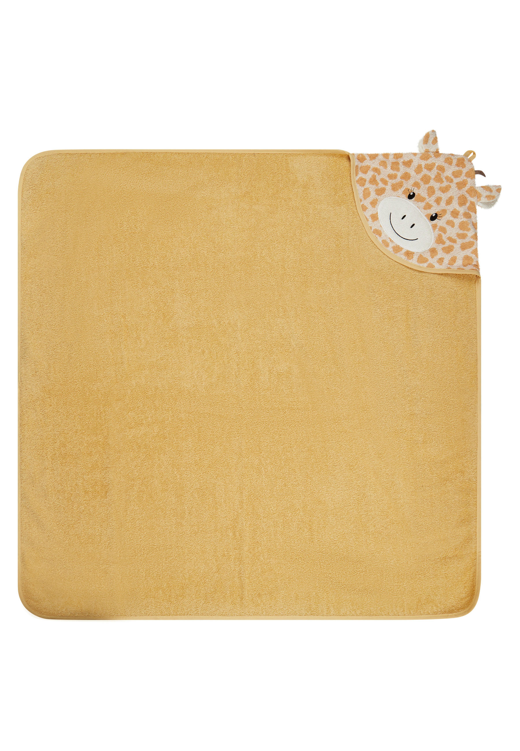 KAPUZENBADETUCH GIRAFFE KAYA  - Sandfarben, Basics, Textil (100/100/0,5cm) - Sterntaler