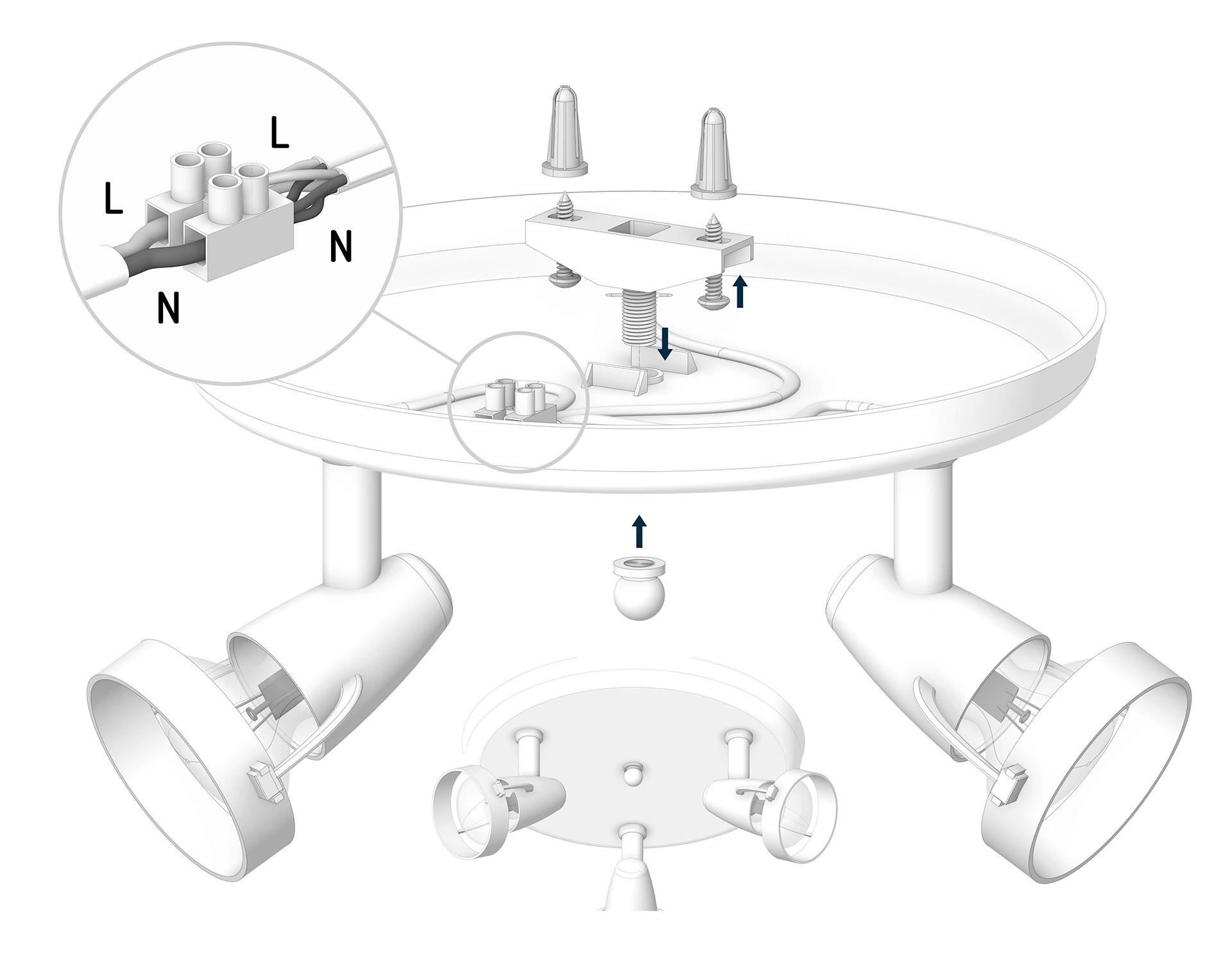 Thumbnail - Kinderdeckenleuchte Blume, Grau, Kunststoff, Holzwerkstoff, Blume,Blume, 33x16x39 cm, Lampen & Leuchten, Innenbeleuchtun...