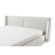 POLSTERBETT Beleuchtung 140/200 cm  in Creme  - Creme/Schwarz, MODERN, Textil/Metall (140/200cm) - Novel