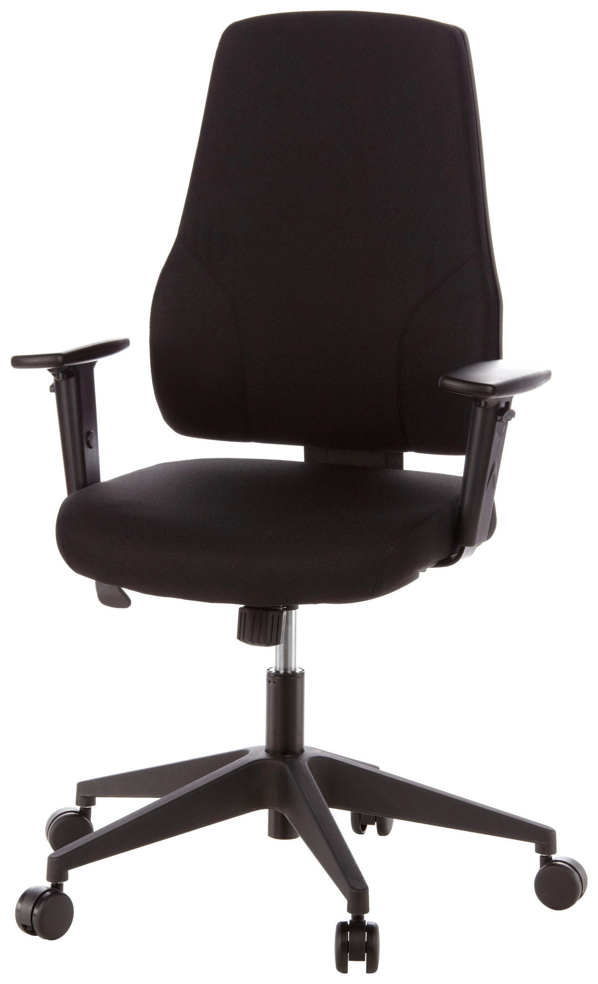 DREHSTUHL Flachgewebe Schwarz  - Schwarz, MODERN, Kunststoff/Textil (57/126/45cm) - MID.YOU