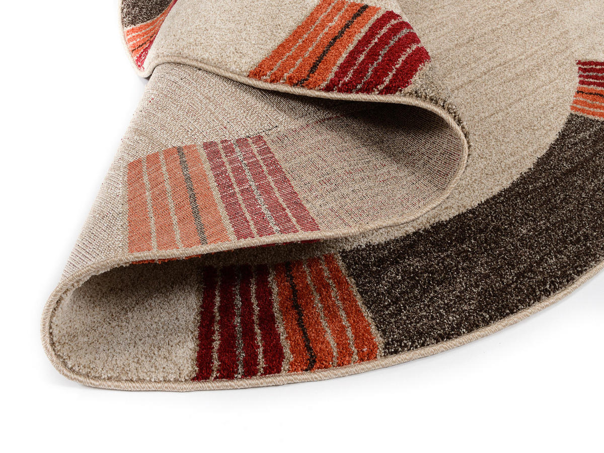 WEBTEPPICH 160 cm Palazzo Lobo Dunkelbraun, Beige  - Dunkelbraun/Beige, KONVENTIONELL, Textil (160cm) - Novel