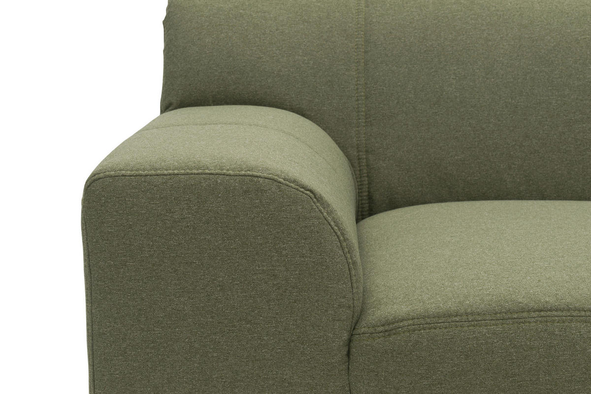 ECKSCHLAFSOFA TINOS Grün Webstoff  - Beige/Grün, Basics, Textil (273/157cm) - MID.YOU